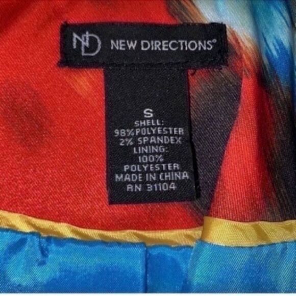 New Directions Floral Print Blazer (Size Small) - Picture 5 of 5